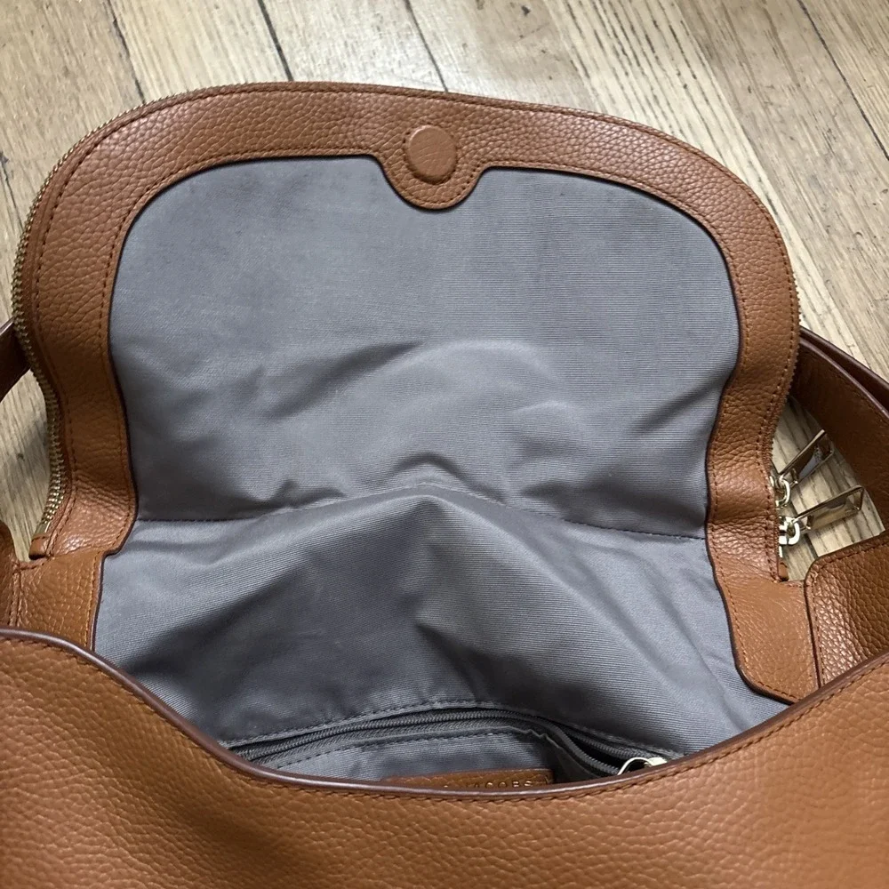 Authentic MARC JACOBS The Groove Brown Pebbled Leather Hobo Bag #M0016930